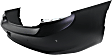 Rear Primed Bumper Cover, For Models With Park Assist System, CAPA Certified