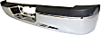 2005-2010 Dodge Dakota - Step Bumper, Chrome Face Bar and Pads Without mounting bracket(s)