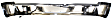 2005-2010 Dodge Dakota - Step Bumper, Chrome Face Bar and Pads Without mounting bracket(s)