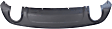 Rear Valance, Textured, With Dual Exhaust Holes, CAPA CERTIFIED