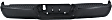 2017 Ram 1500 Tradesman 6 Cyl 3.6L - Step Bumper, For Models Without Parking Aid Sensor, With Single Exhaust, Powdercoated Black, Face Bar and Pads, Without mounting bracket(s)