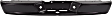 2005-2010 Dodge Dakota - Step Bumper, Powdercoated Black Face Bar Only; With pad provision Without mounting bracket(s)