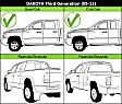 2005-2010 Dodge Dakota - Step Bumper, Powdercoated Black Face Bar Only; With pad provision Without mounting bracket(s)