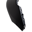 Front, Upper Primed Bumper Cover, Except XL/SVT Models, Without Parking Aid Sensor Holes, Without Fog Light Holes, Without Fender Molding Holes