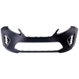 Front Primed Bumper Cover, 4 Cyl., 1.6L Engine, Hatchback/Sedan, Without Parking Aid Sensor Holes, CAPA Certified