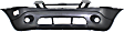 Front Primed Bumper Cover, For Models With Monochromatic Package, With Fog Light Holes and Emblem Provision, Without Parking Aid Sensor Holes