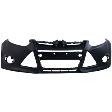 2012 Ford Focus - Front Primed Bumper Cover, CAPA Certified