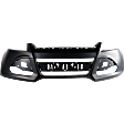 Front, Upper Primed Bumper Cover, Without Active Park Assist, Without Object Sensor Holes, CAPA Certified