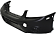 Front Primed Bumper Cover, Without Fog Light Holes, Without Parking Aid Sensor Holes, CAPA Certified