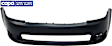 Front Primed Bumper Cover, With Parking Aid Sensor Holes, CAPA Certified
