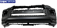 Front Primed Bumper Cover, For Models With Chrome Trim Package, CAPA Certified