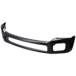 Front Bumper, Painted Black, With Bumper End Holes, Without Mounting Brackets, CAPA CERTIFIED