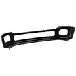 Front Bumper, Painted Black, With Bumper End Holes, Without Mounting Brackets, CAPA CERTIFIED