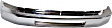 Front Bumper, Chrome, Without Mounting Brackets