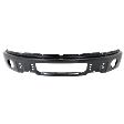 Front Bumper, Powdercoated Black, Without Mounting Brackets