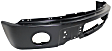 Front Bumper, Powdercoated Black, Without Mounting Brackets