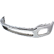 Front Bumper, Chrome, Without Mounting Brackets, CAPA CERTIFIED
