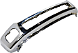 Front Bumper, Chrome, Without Mounting Brackets, CAPA CERTIFIED
