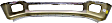 Front Bumper, Chrome, Without Mounting Brackets, CAPA CERTIFIED