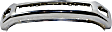 Front Bumper, Chrome, Without Mounting Brackets, CAPA CERTIFIED