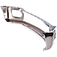 Front Bumper, Chrome, Without Mounting Brackets, CAPA CERTIFIED