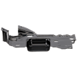 Front, Driver Side Bumper Bracket, Bumper Mounting Plate