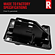 Front, Driver Side Bumper Bracket, Bumper Mounting Plate