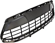 Front, Center Bumper Grille, Textured Gray CAPA Certified