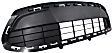 Front, Center Bumper Grille, Textured Gray CAPA Certified