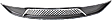Front Bumper Grille, Dark Gray CAPA Certified