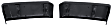 Front, Driver and Passenger Side Bumper Trim, Textured Black