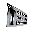 2013 Ford E-250 - Grille, Chrome Shell with Painted Gray Insert, Except Stripped Chassis Model, CAPA Certified
