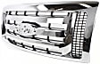 2011 Ford F-150 XLT - Grille, Chrome Shell with Black Insert, For Models Without Custom Package