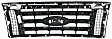2011 Ford F-150 XLT - Grille, Chrome Shell with Black Insert, For Models Without Custom Package