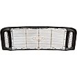 Grille, Painted Black Shell with Chrome Insert