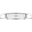Upper Grille Assembly, Chrome Shell and Insert