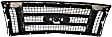Grille, Chrome Shell with Painted Gold Insert, King Ranch Model