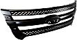 Upper Grille Assembly, Painted Black Shell and Insert, CAPA CERTIFIED