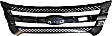 Upper Grille Assembly, Painted Black Shell and Insert, CAPA CERTIFIED