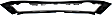 Grille Trim, Center, Primed, GT Model