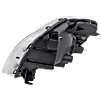 Passenger Side Headlight, with Bulb, Halogen, Clear Lens, Chrome Interior