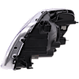 Passenger Side Headlight, with Bulb, Halogen, Clear Lens, Chrome Interior, CAPA Certified