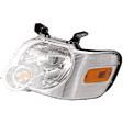 2008 Ford Explorer Sport Trac - Driver Side Halogen Headlight, With bulb(s), OE Replacement