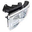 Driver Side Headlight, with Bulb, Halogen, Chrome Trim