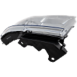 Driver Side Headlight, with Bulb, Halogen, Chrome Trim