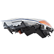 Driver Side Headlight, with Bulb, Halogen, Chrome Trim
