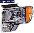 2011 Ford F-150 - Driver Side Halogen Headlight, With bulb(s), OE Replacement, CAPA Certified