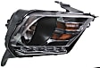 Passenger Side Headlight, with Bulb, Halogen, GT/Boss 302Model, Clear Lens, Black Interior