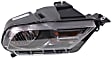 Passenger Side Headlight, with Bulb, Halogen, GT/Boss 302Model, Clear Lens, Black Interior