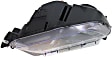 Driver Side Headlight, with Bulb, Halogen, GT/Boss 302Model, Clear Lens, Black Interior, CAPA Certified